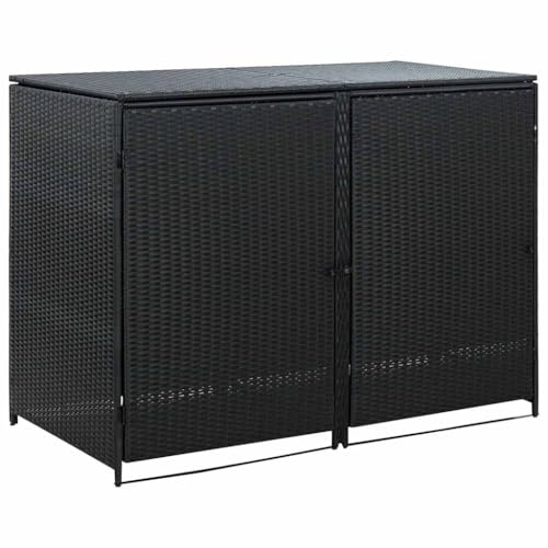 Abri Pour 4 Poubelles En Acier Galvanisé - Cache-poubelle Jardin, Patio - Marque VidaXL