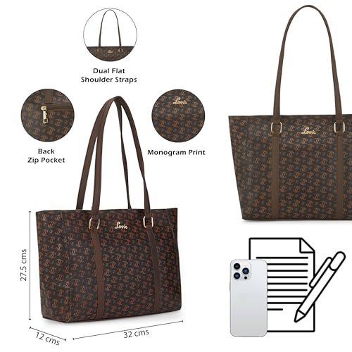 Image of Lavie Women's Mono LL Veronica Large Tote Handbag | Ladies Purse Handbags