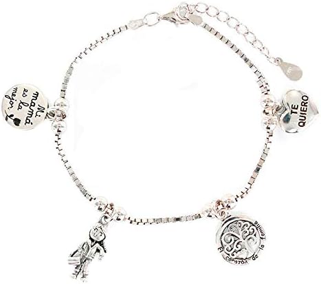 Eres lo mas You are The Most Woman Bracelet Family Mama Silver