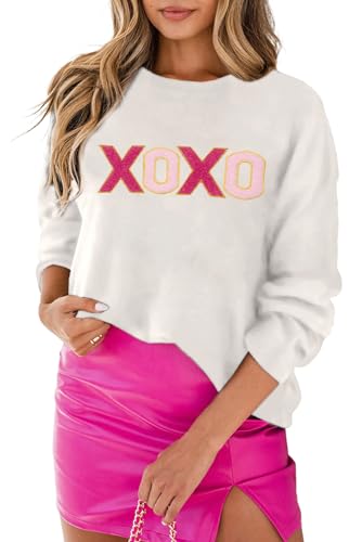 Image of LEMAFER Women 2026 Merry Christmas Round Neck Sequin Letters Sweater Casual Solid Slogan Long Sleeve Pullover Sweatshirt Tops