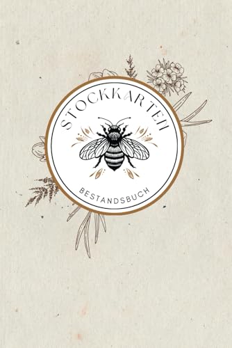 Imker Stockkarten als Buch | Stockkartenbuch inkl. Dokumentation von Varroa-Behandlungen: Komplettes Stockbuch für eine Bienen | Ideal für Hobbyimker + Bienenzüchter