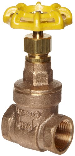 Apollo 102T-LF Series Bronze Gate Valve, Potable Water Service, Class 125, Non-Rising Stem, 1-1/2" NPT Female #1