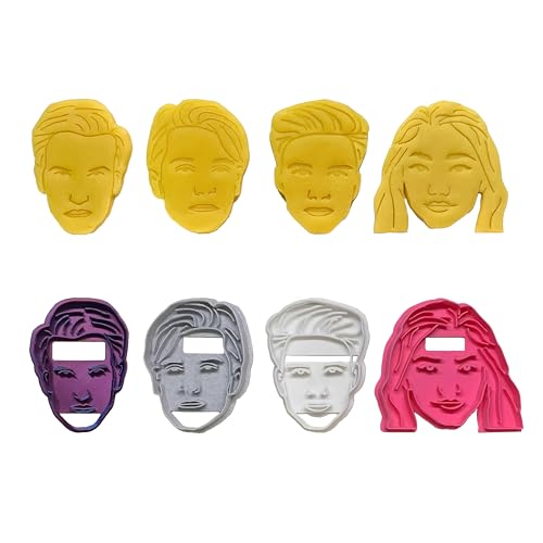 HandmadeCustom Portrait Face Cookie Cutter - Personalized Baking Tool -Customizable Colors Handmade Personalized Selfie Cookie Wedding Bridal Shower Engagement Anniversary Father Mother s Day Gift