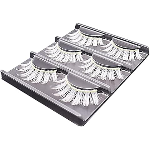 Falsche Wimpern 3D, Weiße Feder Falsche Wimpern Augen Peitschen Cover