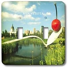 3dRose lsp_62052_2 Minneapolis Sculpture Garden Double Toggle Switch