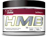 HI TEC NUTRITION HMB Nahrungsergänzungsmittel mit antikatabolen und anabolen Eigenschaften für Muskel- und Ausdauer-Booster - 200 HMB Kapseln Supplements Muskelaufbau - HMB Supplement