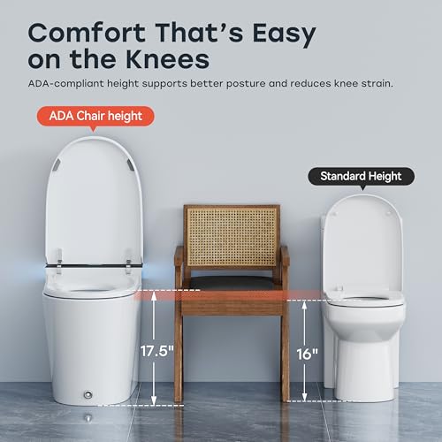 Image of HOROW T38P Smart Toilet with Bidet, MAP 1000g Flush, Foam Shield