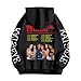 KDJJBNXY Katseye Womens Hoodie Fashion Print Women's Activewear Hooded Sweatshirt Winter Oversized Hoodie with Pockets Black L