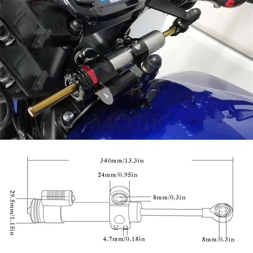 Support d'amortisseur de direction contre vibrations guidon MT09 13-19