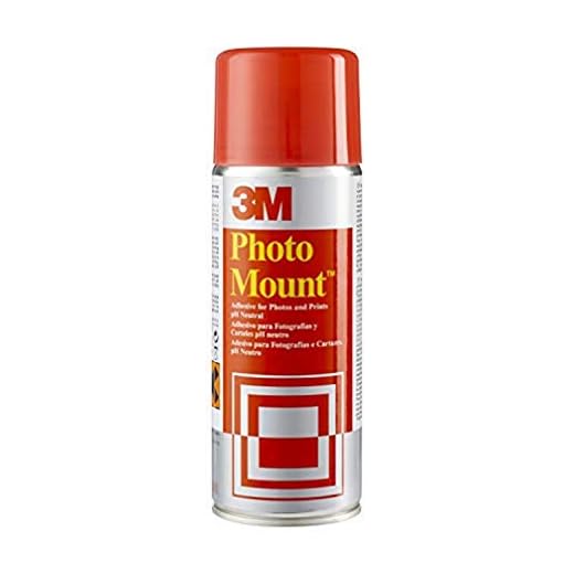 3M PhotoMount Adhesivo en Spray Permanente al Secarse, 1 Bote de 400 ml