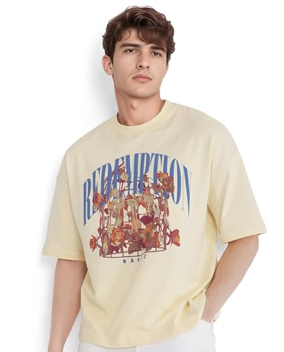 Image of Rare Rabbit Oversized hd Print t-Shirt