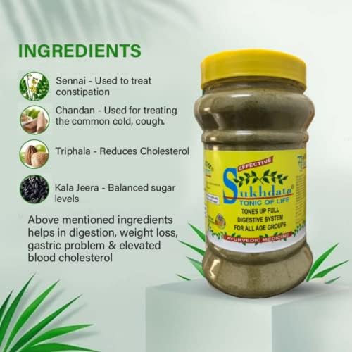 HASS Sukhdata-Tonic of Life | Effective in Chronic Constipation and Bloating | Reliable For Daily Use and Works Gently | Non Habit Forming | Preservatives Free & No Added Sugar (480 gms, Large)