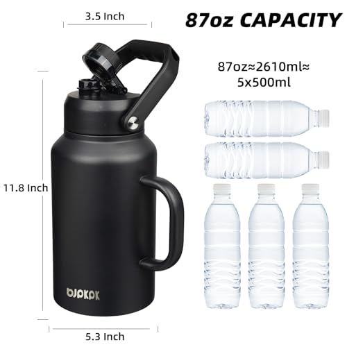 Image of BJPKPK 87oz Stainless Steel Water Bottle, Large Insulated Water Jug