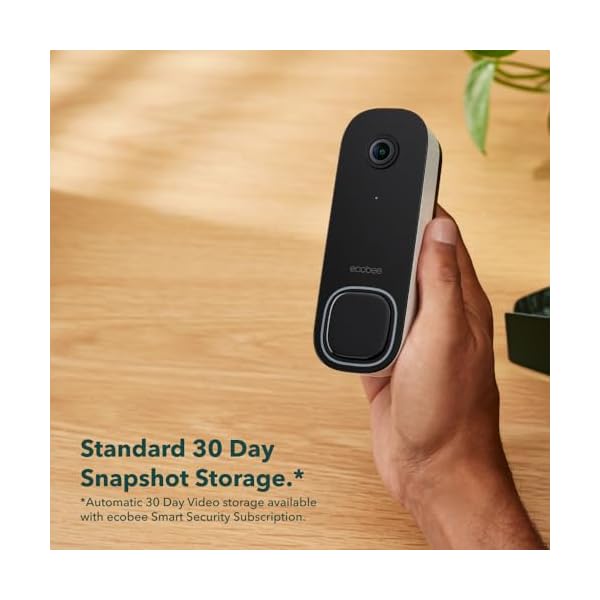 ecobee Smart Video Doorbell Camera (Wired) - with Industry Leading HD Camera, Smart Security, Night Vision, Person and Package Sensors, 2-Way Talk, and Video & Snapshot Recording - Image 5