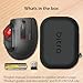 ELECOM Bitra Small Travel Trackball Mouse with Case, 2.4Ghz USB Wireless, Thumb Control, Silent Mouse Click, Ergonomic Design, 5 Programmable Buttons