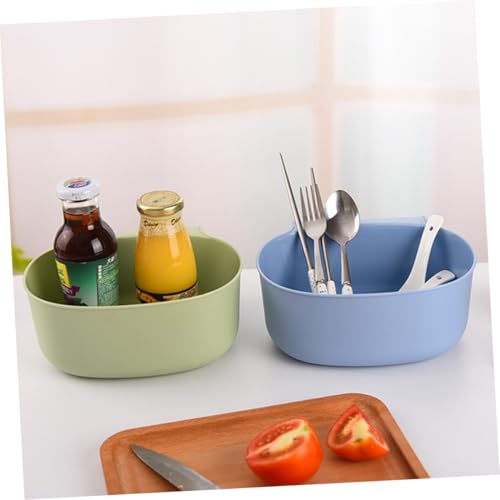 Canasta colgante verde para basura de plástico miniatura 7