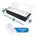 Cocktailor 6 Tray Bar Top Food & Garnish Station with Lid - Condiment Dispender for Bartending, Taco Bar, Ice Cream, Fruit, Salad Bar - Topping Organizer for Restaurant Supplies & Accessories