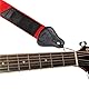 TIGER STP2-RD Nylon Gitarrengurt für Akustische, Klassische, Elektrische und Bassgitarren - Rot