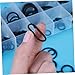 DRESSOOS Rubber Seal Kit for Car 225pcs Assorted Sizes Ring Seal Automotive Air Conditioning Sealing Ring Heat Resistant Super Elastic Black