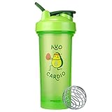 BlenderBottle Just for Fun Classic V2 Shaker Bottle Perfect for Protein Shakes and Pre Workout, 28-Ounce, Avo Cardio
