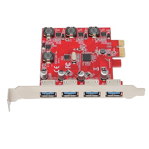 Tarjeta PCI Express USB 3.0 AMONIDA de 4 puertos para evitar desconexiones de datos 2