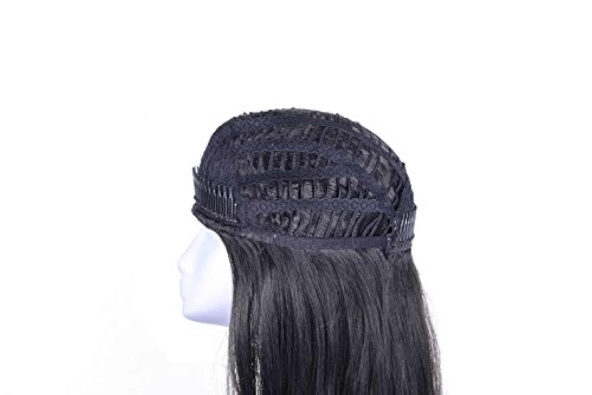 Ladies Curly 3/4 Half Wig, Kanekalon Hair, Slight Curly