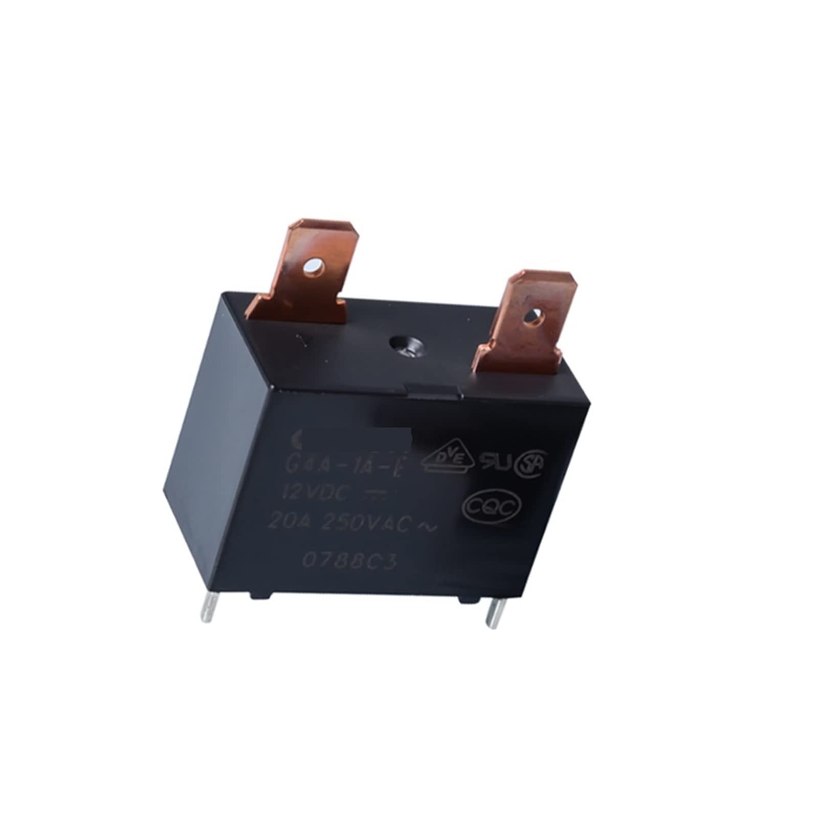 GJZIFGFWQ 10PCS G4A-1A-E G4A-1A-E-12VDC G4A-1A-E-24VDC 12VDC 12V 20A 250VAC Water heater air conditioning Relay 4PIN(12V)