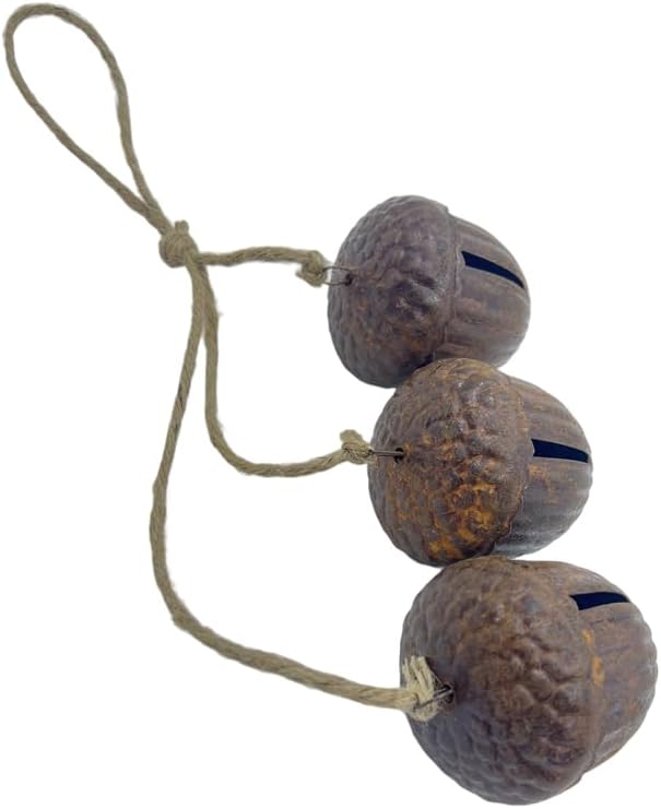 1PCS Christmas Metal Hanging Wind Chime Rusty Large Pine Cone Bell Christmas Tree Decoration Jingle Rusty Bell DIY Home Decoration Pastoral Country Simple Style - Image 9