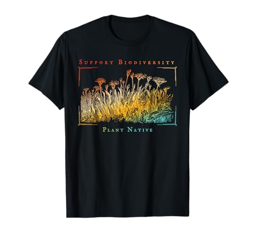 Support Biodiversity Plant Native Retro T-Shirt