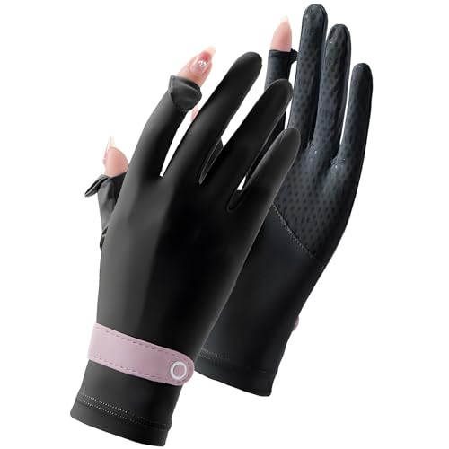 Scooters, Guantes de protección solar, guantes de pantalla táctil con dedos completos, UPF 50+, guantes deportivos para hombres y mujeres para deportes al aire libre,...