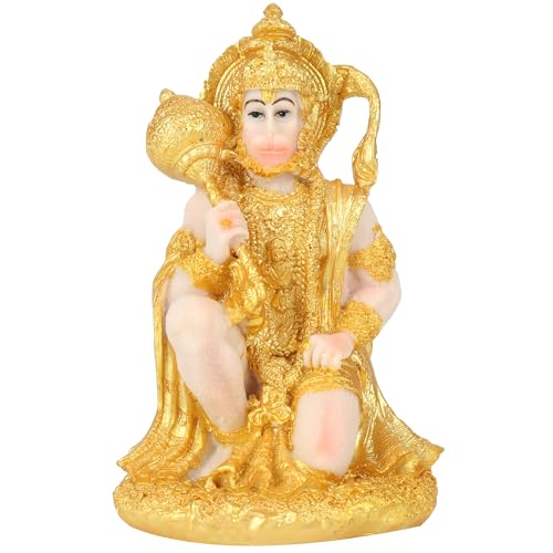 Estatua de Hanuman de 6 pulgadas en resina miniatura 1