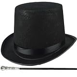 Eleganza in ogni dettaglio: adatti a donne, uomini e adolescenti, questi cappelli a cilindro e bastoni elevano senza sforzo il tuo stile..Sono perfetti da abbinare a diversi outfit, mettendo in mostra la tua eleganza e bellezza con finezza.