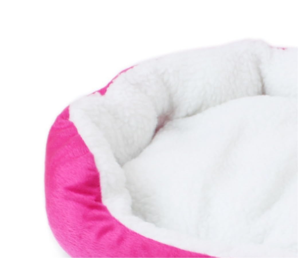 Cuccia Per Gatti Cuccia Per Animali Domestici Rosa Gatto Cane Rotondo Inverno Caldo Sacco A Pelo Letto Cuscino Tappetino Lungo Soffice Peluche Morbido Letto Per Animali Domestici Cuccia Gatto Interno