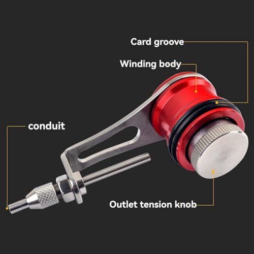 Anudador de Pesca GT con Bobbin Knotter de Acabado Plateado Resistente 3