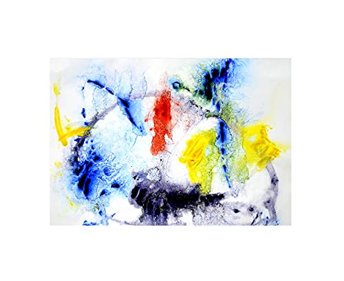 Image of Manomaya Abstract Painting Landscape glass framed giclee art prints MM-GF0026 (Glass frame size, 28 x 21)