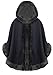 Produktbild Damen Poncho Cape Kunstfell Kapuze - Einheitsgröße (Anthrazit, Eine Größe (34-40))
