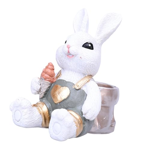 Iuhtrb Conejitos Pascua Llevan Canasta Papter Pequeño Suculentas Divertidas