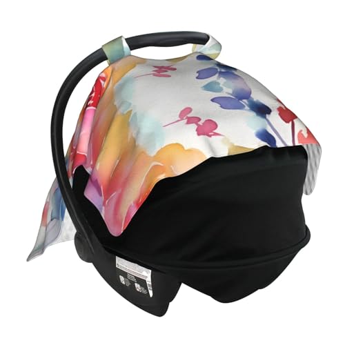Housse de siège de voiture bébé fleurie multi-usage et respirante - 4