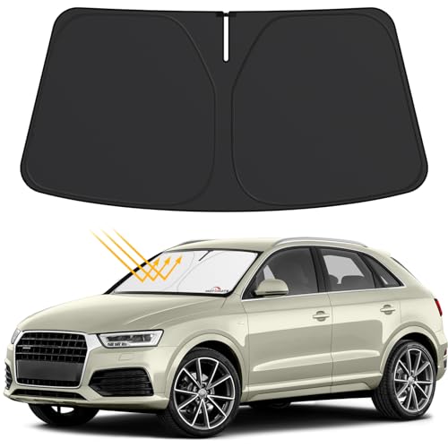 Car Windshield Sun Shade - Motomate Custom for Audi Q3 2019-2024 [4 Layers Nano Coating] Premium...