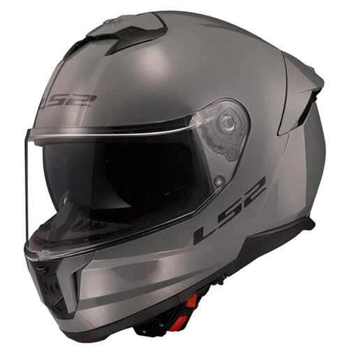 Image of FF808 STREAM-II NARDO GREY FULL FACE DUAL VISOR MOTORCYCLE TOURING HELMET ECE22.06 Approved Adult Motorbike Rider Protective Gear Pinlock Ready Crash Helmet -XL