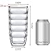 Amazing Abby - Arctic - 24-Ounce Insulated Plastic Tumblers (Set of 4), Double-Wall Plastic Drinking Glasses, All-Clear High-Balls, Reusable Cups, BPA-Free, Shatter-Proof, Dishwasher-Safe