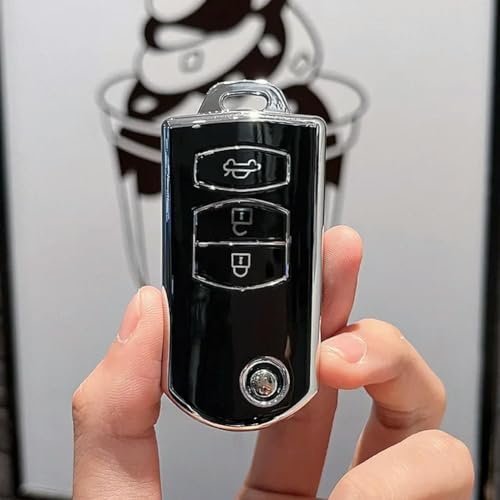 YJIAHE TPU ԗp܂肽݃L[P[XJo[VFA}c_ 3 5 6 V[Y M6 RX8 MX5 3 {^veN^[ L[XtHuobOɓK