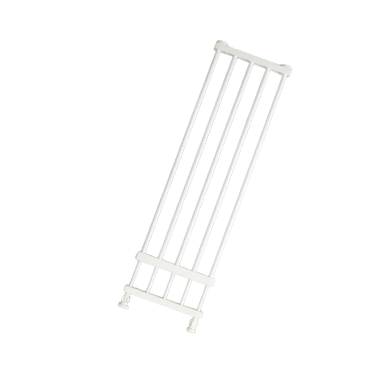 Whtkoph Short Dog Gate, Low, Stair Gate, Adjustable And Expandable Portable Gate, Pet Fence, White Height 24cm