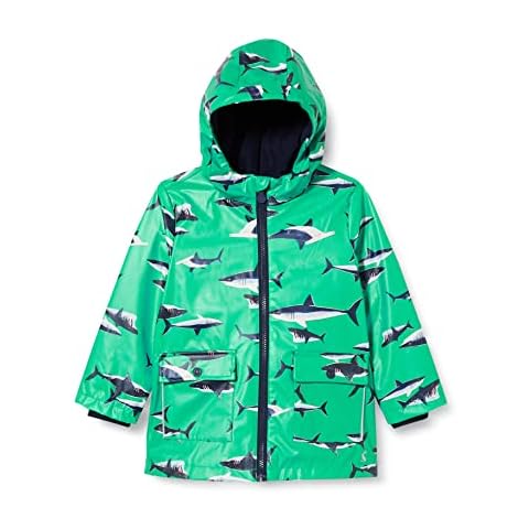Joules Boy's Showerproof Skipper Anorak, Green Cover