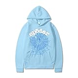 70ILYUHS Spider Web Hoodie Sweatshirt y2k spider 555 graphic Y2k Hoodies Casual Hoodie Men Women Harajuku Pullover
