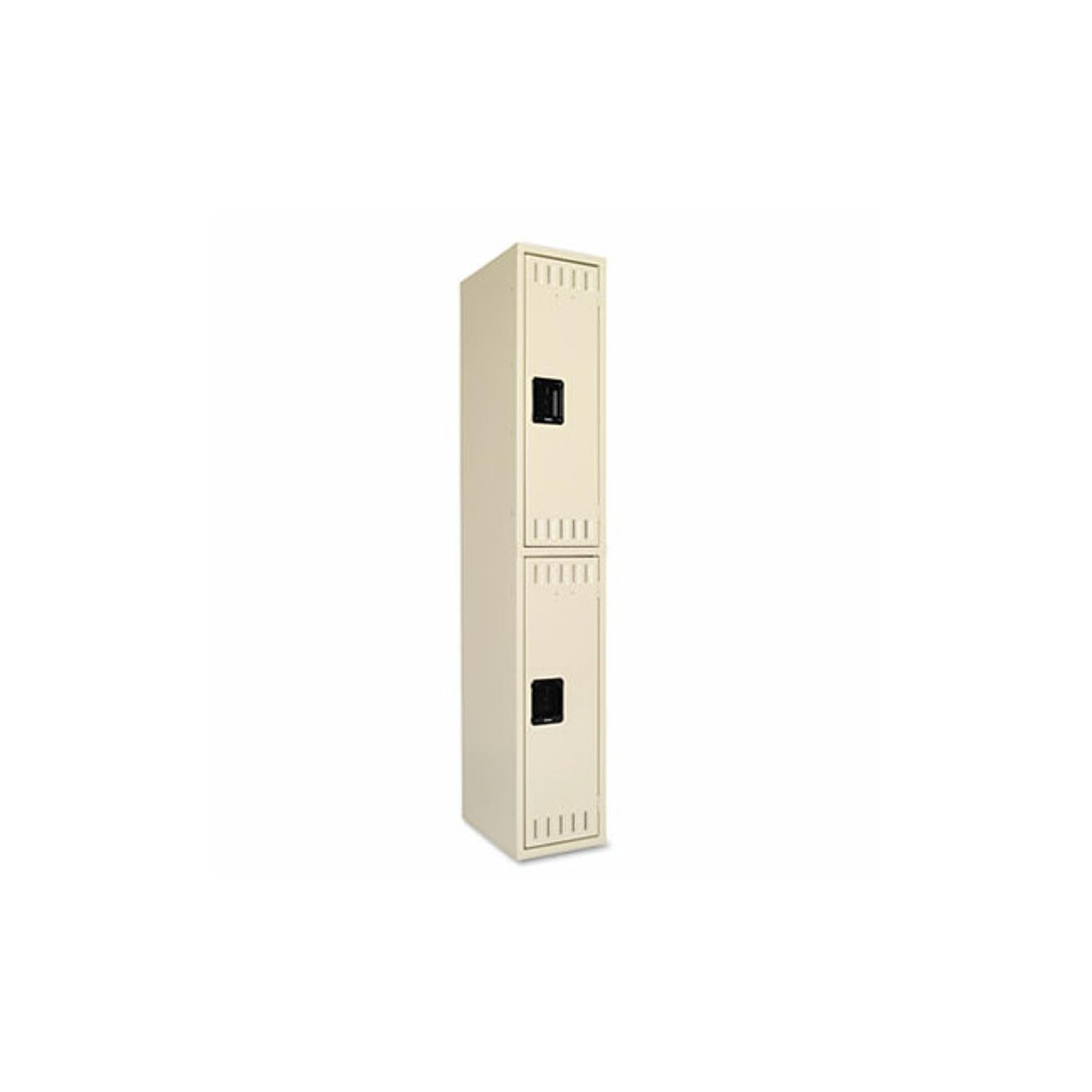 Tennsco 12 by 18 by 72 Double Tier Locker, 2-Locker Unit, Sand