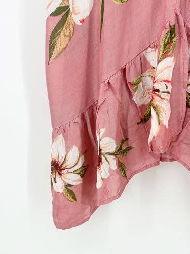 Image of Spicy Sandia Kimonos for Women Floral Beach Cover Up Loose Swimsuit Bathing Suit Coverup Cardigan for Summer Swimwear