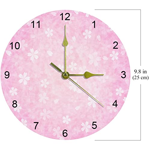 Horloge murale silencieuse de 25,4 cm à chiffres arabes pour bureau