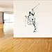 Produktbild Ponana Sport Wand Vinyl Aufkleber Aufkleber Wandbild Kunst Schnee Skifahrer Skispringen Trick   44X70 Cm