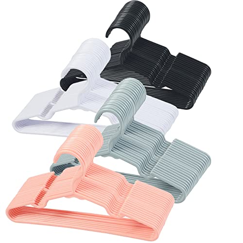 Image of 80 pcs Baby Nursery Closet Hangers,Non-Slip Laundry Infant Pant Hanger for Newborn Clothes Gift,Ultra-Thin Child Coat Hanger for Girl Boy Toddler Kid